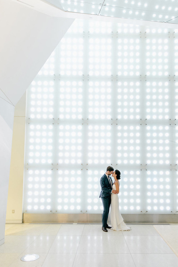 Modern wedding portrait