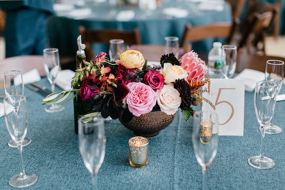 Colorful wedding decor