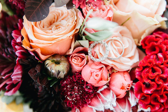 Colorful wedding flower