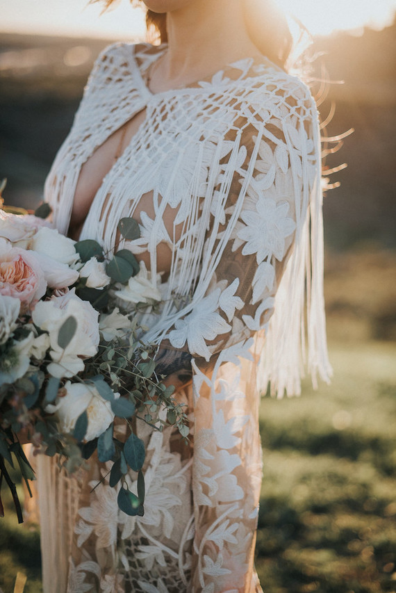 Bohemian wedding dress