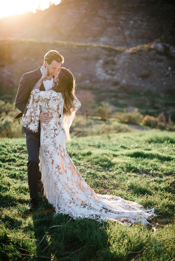 Bohemian wedding dress