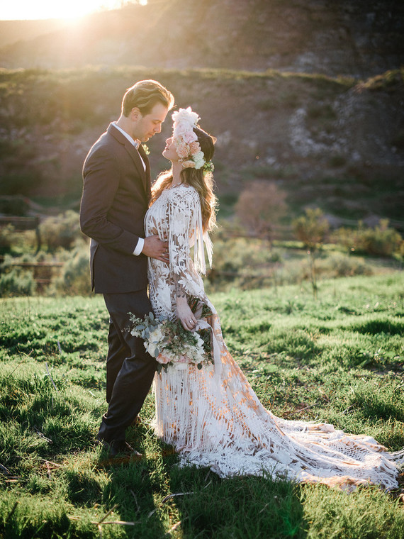 Boho bridal fashion
