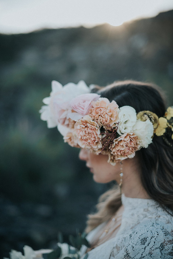 Bohemian flower crown