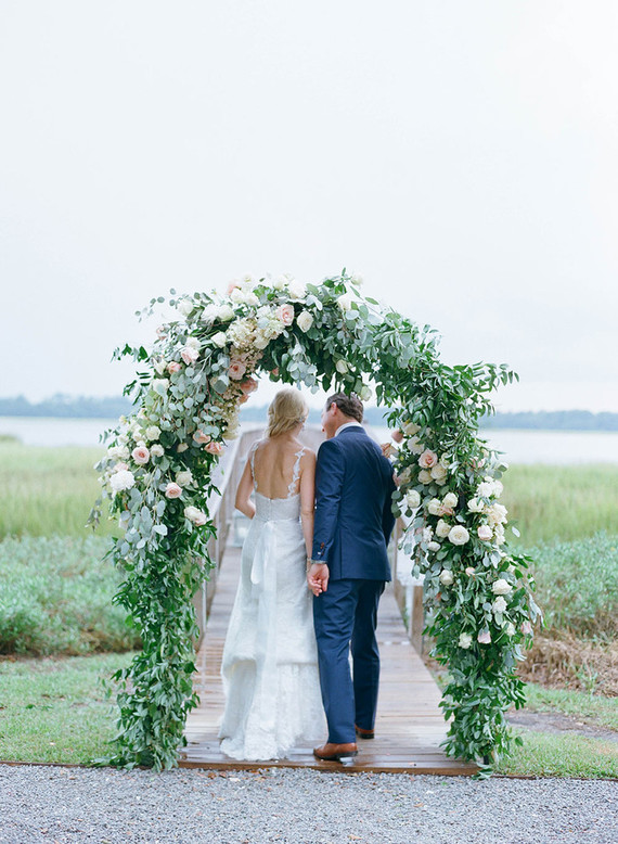 Floral ceremony arch