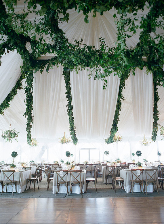 Green and white reception