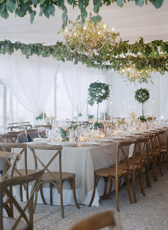 Romantic Charleston wedding reception