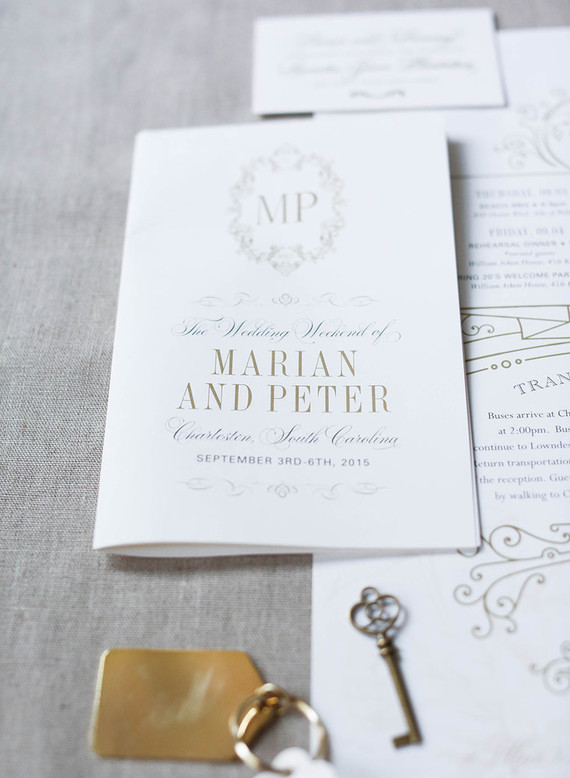 Romantic wedding stationery