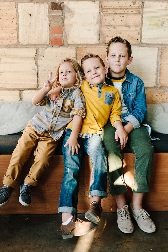 family photos with three boys