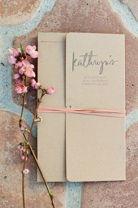 Birthday party stationery