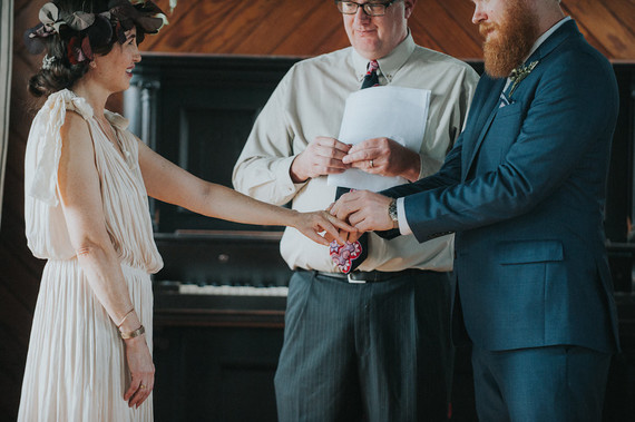 Catskills wedding ceremony