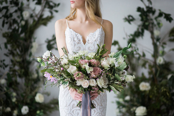 Spring bridal bouquet