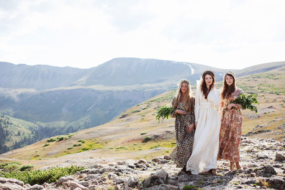 Bohemian bridesmaids