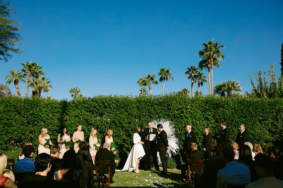Palm springs wedding ceremony