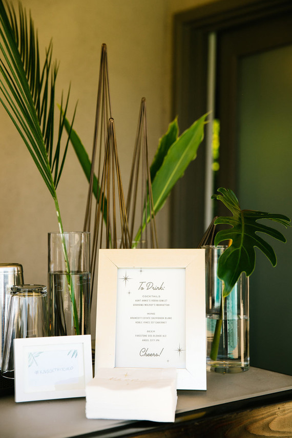 Cocktail menu