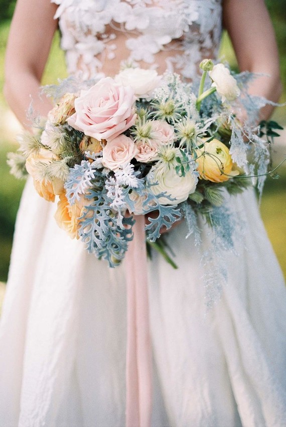 Spring bridal bouquet