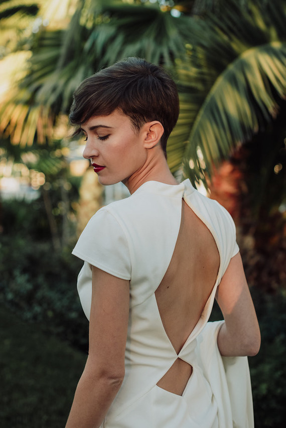 Modern wedding dress