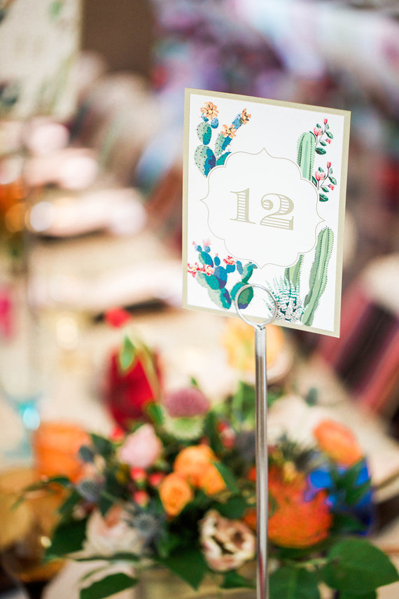 Cactus table number Inspiration