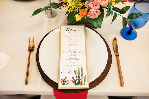 Southwest menu design