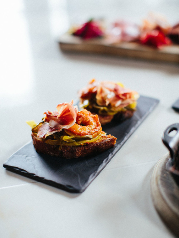 Spanish inspired wedding food