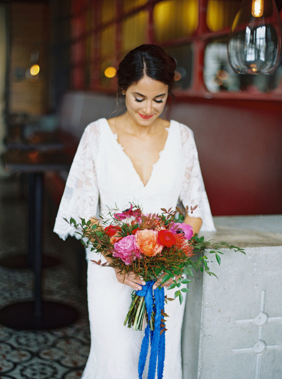 Spanish inspired bridal bouquet