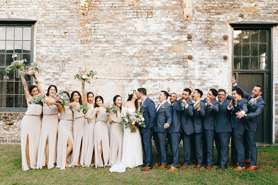 Bohemian wedding party