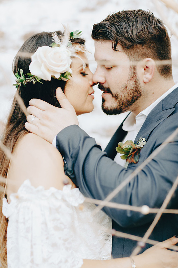 Boho wedding ceremony