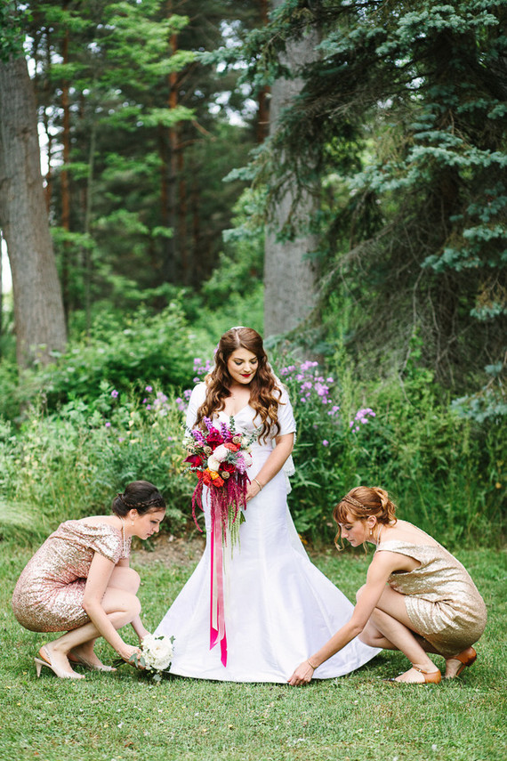 Romantic wedding gown
