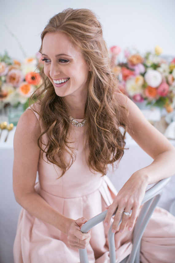 Blush floral bridal shower inspiration Inspiration