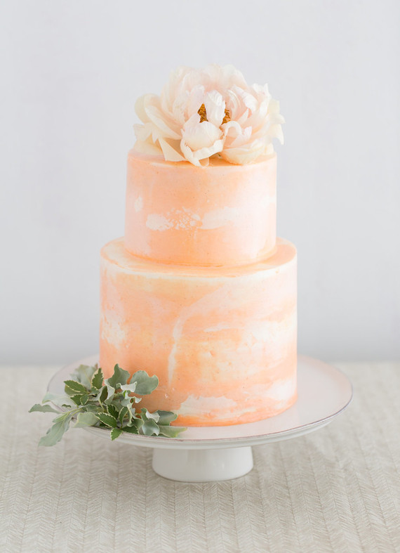 blush wedding cake