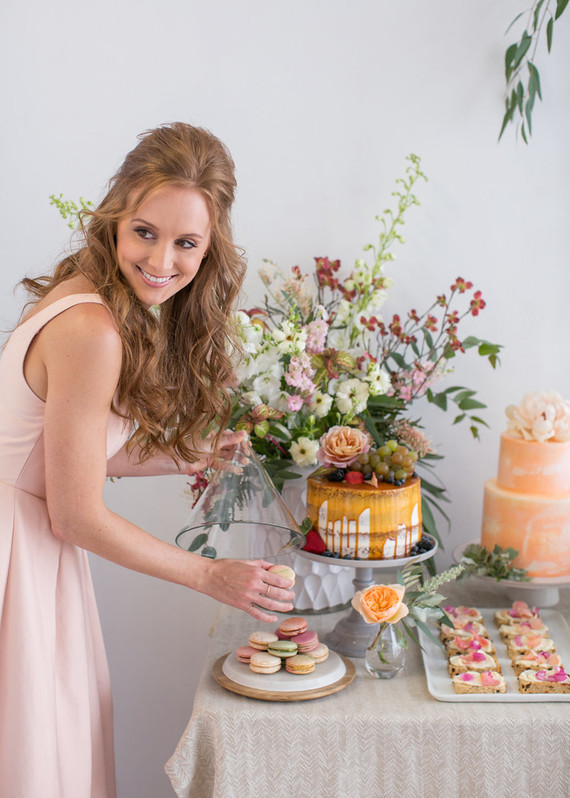 dessert table for bridal shower