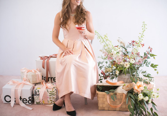 blush bridal shower