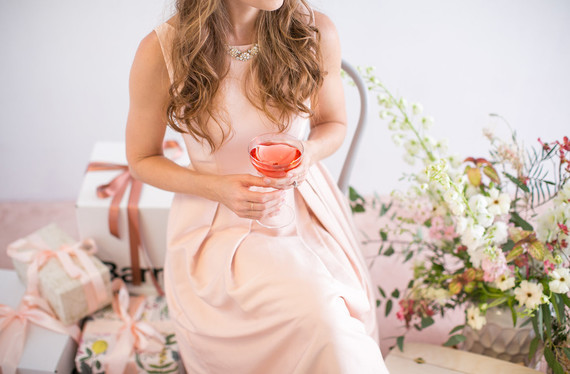 blush bridal shower