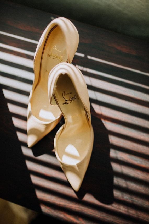 Louboutin bridal shoes