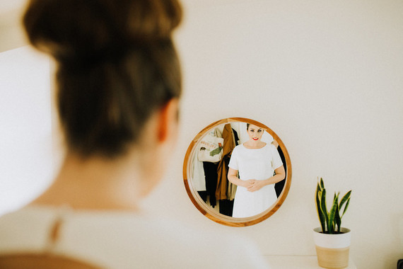Bride getting ready