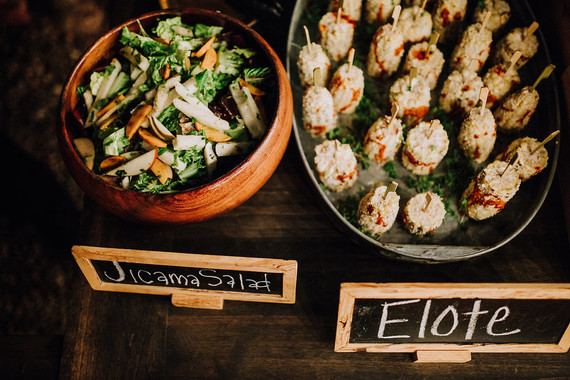 Mexican inspired wedding food