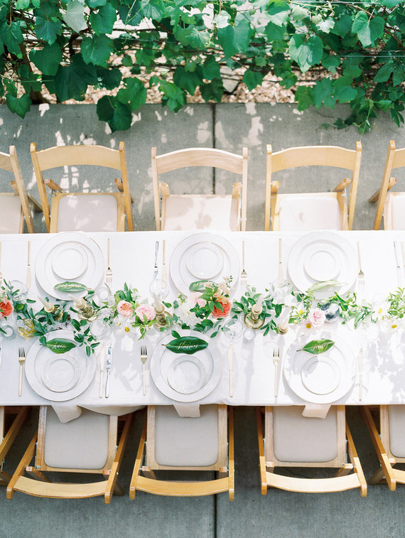 Romantic place settings