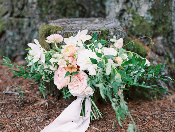 Spring bridal bouquet