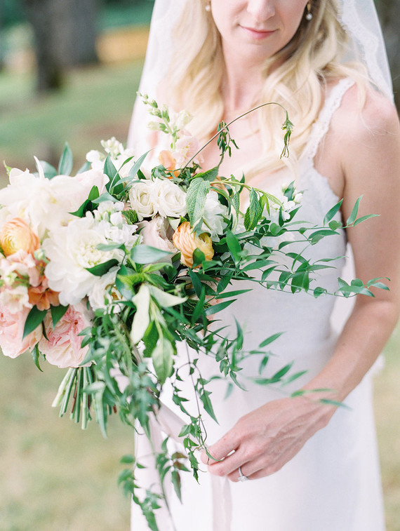 Spring bridal bouquet
