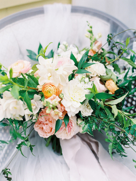 Spring bridal bouquet