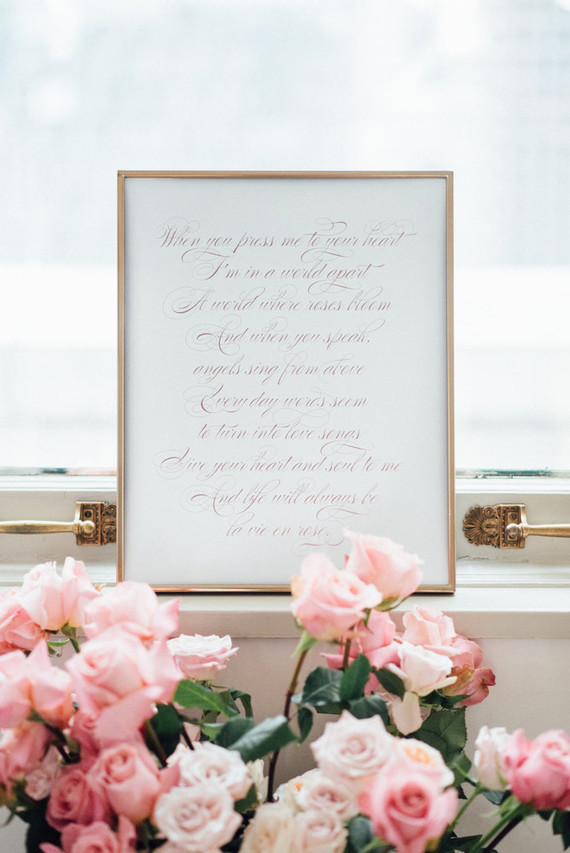Wedding calligraphy