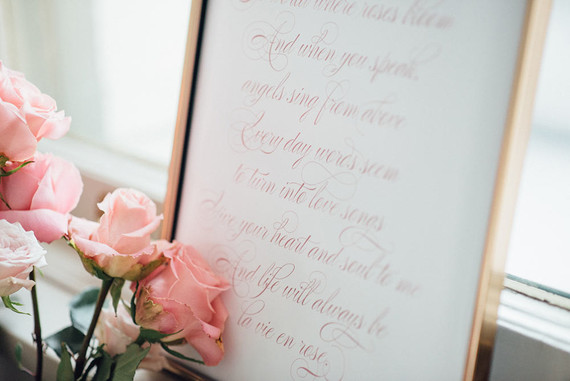Wedding calligraphy