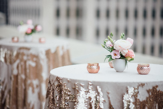Sequin tablecloth