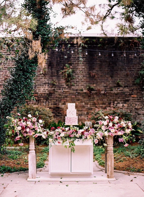 Floral dessert table