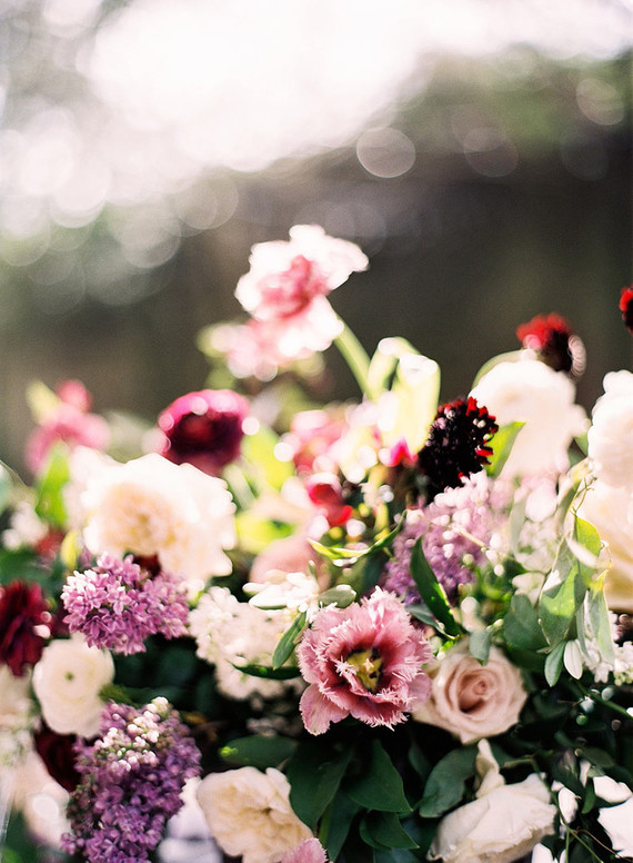 Burgundy wedding flowers