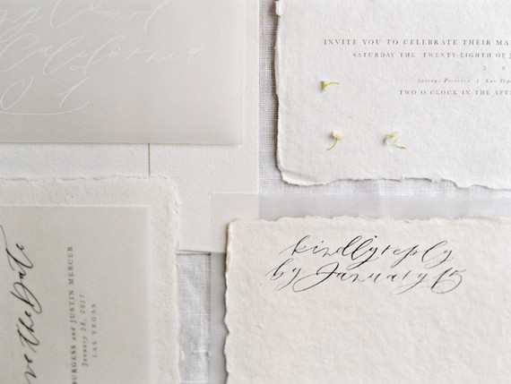 Calligraphy invitations