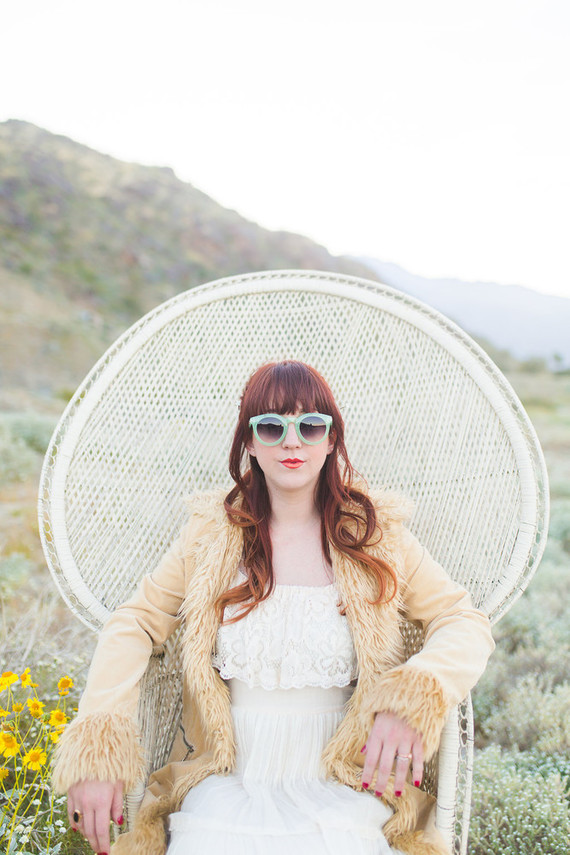 Vintage bridal portrait
