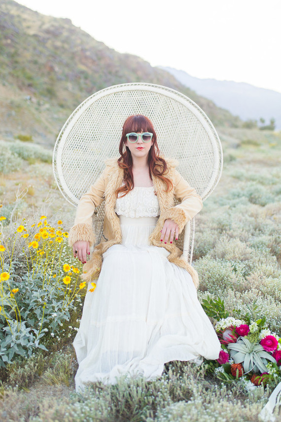 Vintage bridal portrait