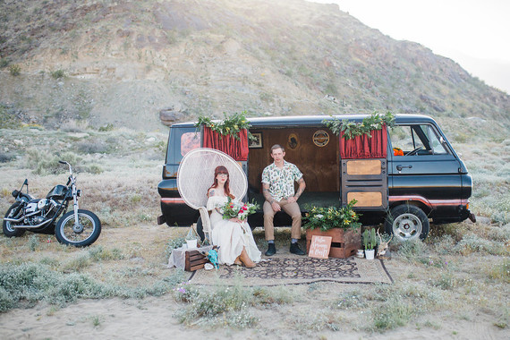 Van wedding portrait