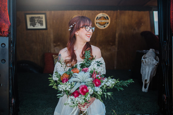 Vintage bridal portrait