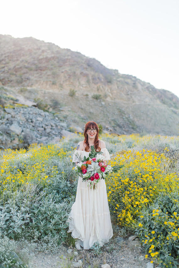 Vintage bridal portrait